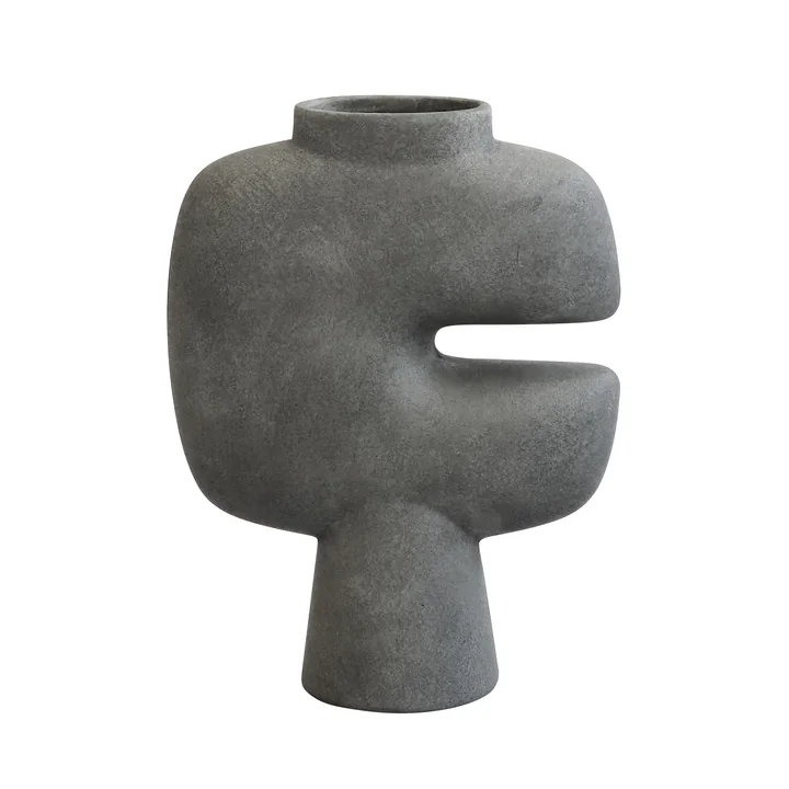 花瓶・フラワースタンド 101 COPENHAGEN Tribal Vase Mini DarkGray 101 Copenhagen - Tribal Vase | Connox