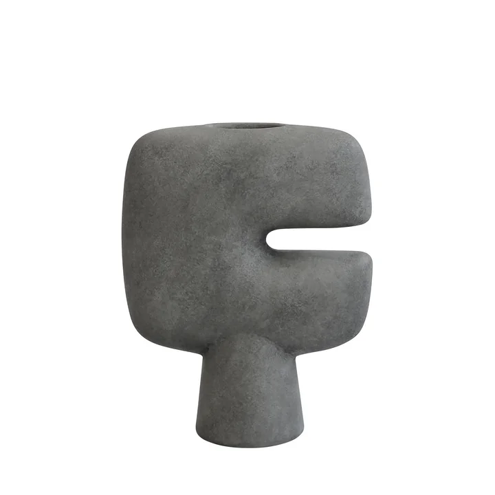Tribal Vase Mini by 101 Copenhagen in dark gray