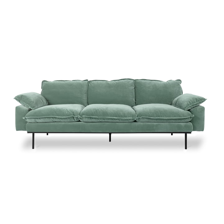 Retro 3-seater sofa from HKliving in the color mint