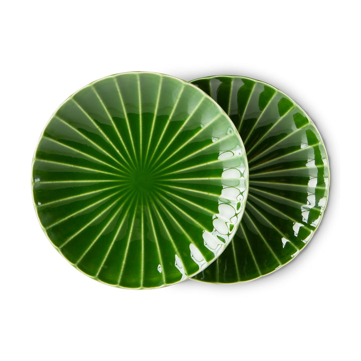 Emeralds Plate from HKliving in color green