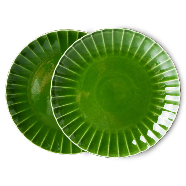 Emeralds Plate from HKliving in color green