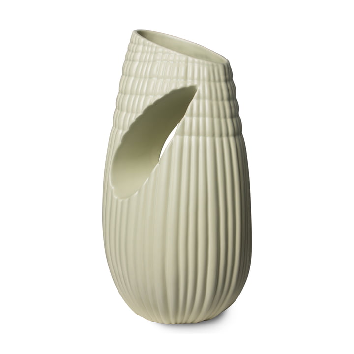 Objects Ribbed Ceramic vase from HKliving in the color matt minty