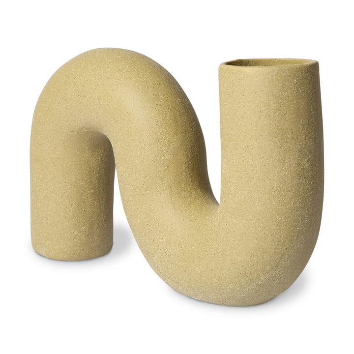 Objects Twisted Vase from HKliving in the colour matt olive green