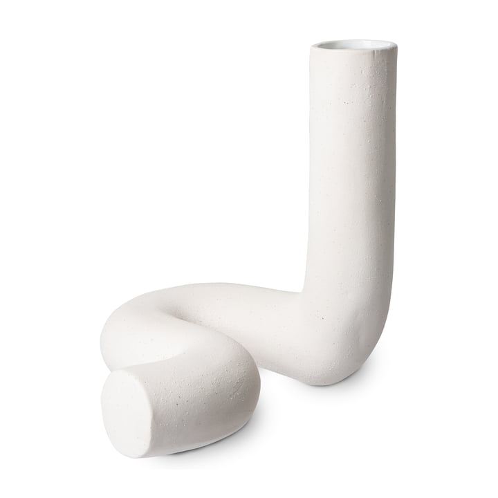 Objects Twisted Vase from HKliving in the color matt white