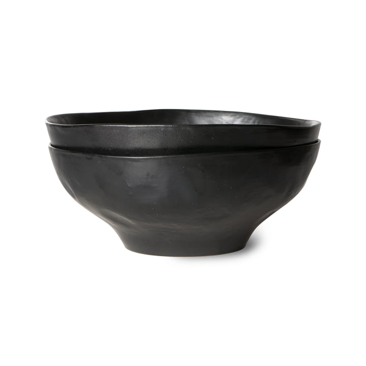 Bold & Basic Ceramic bowl from HKliving in the color black