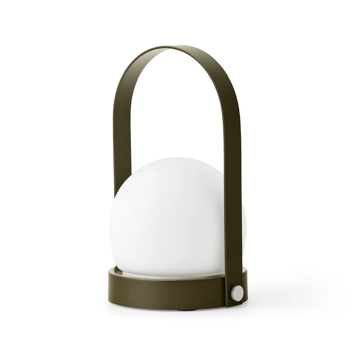 Carrie Battery table lamp, olive green from Audo