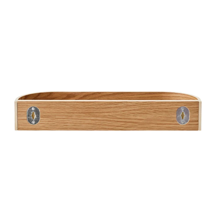 The wall mounting of the Epoch wall shelf