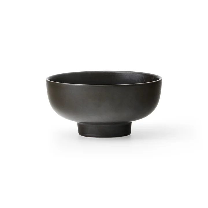 New Norm Bowl on foot, Ø 12 cm, dark glazed from Audo