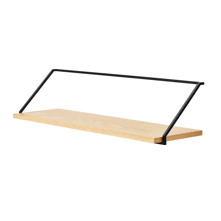 Rail Wall shelf, 25 x 95 cm, natural oak from Audo