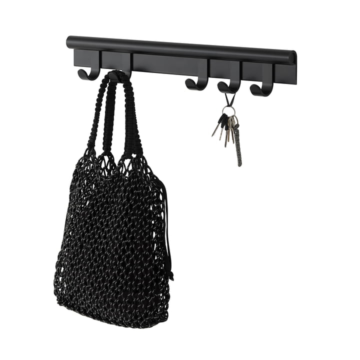 Coil Wall coat rack from Muuto in the color black