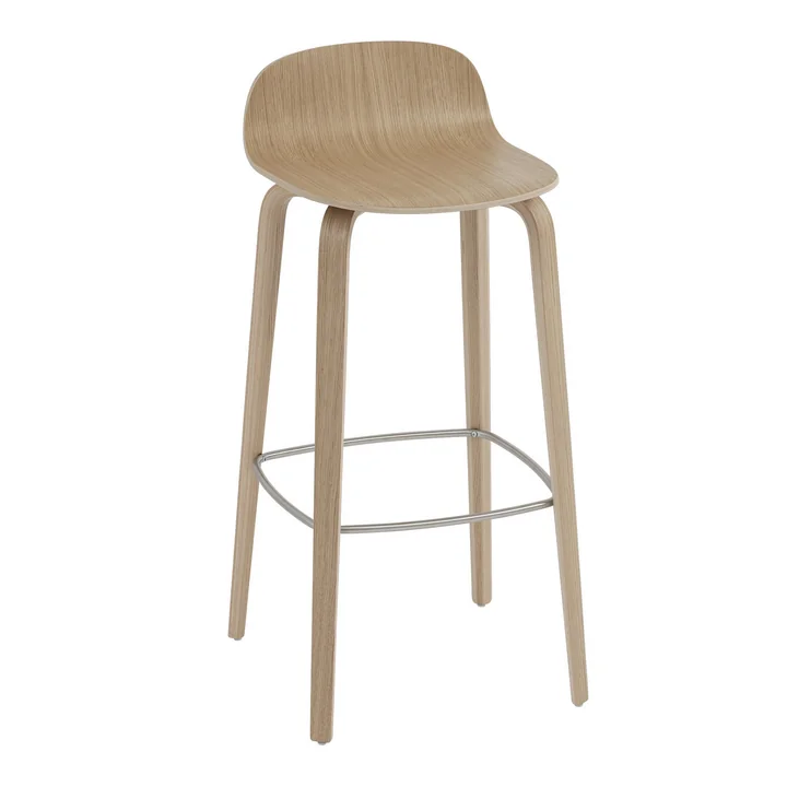 Visu Bar stool from Muuto in oak finish