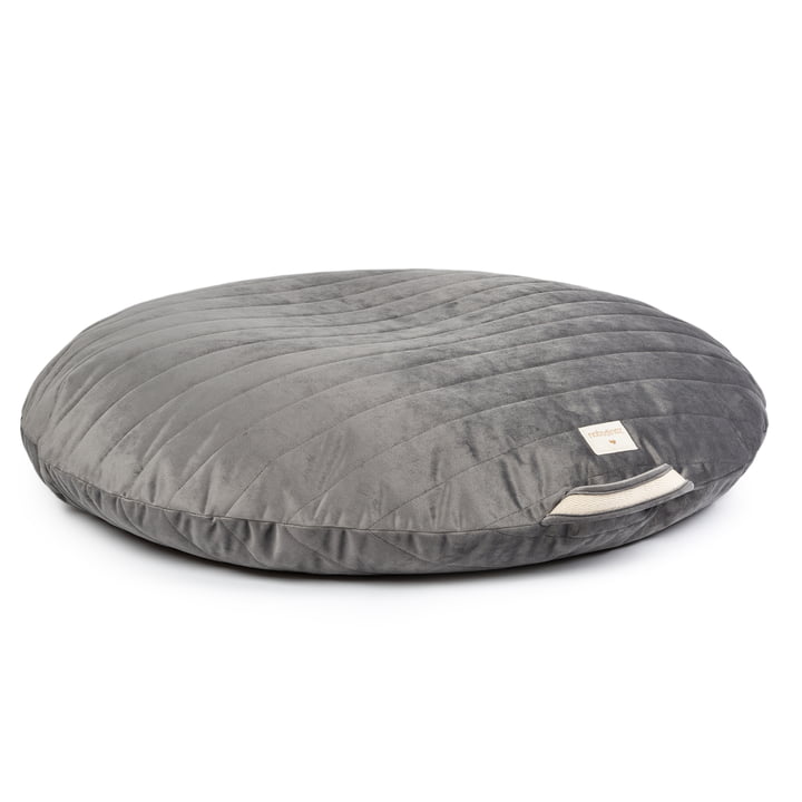Sahara Floor cushion by Nobodinoz in the colour slate grey