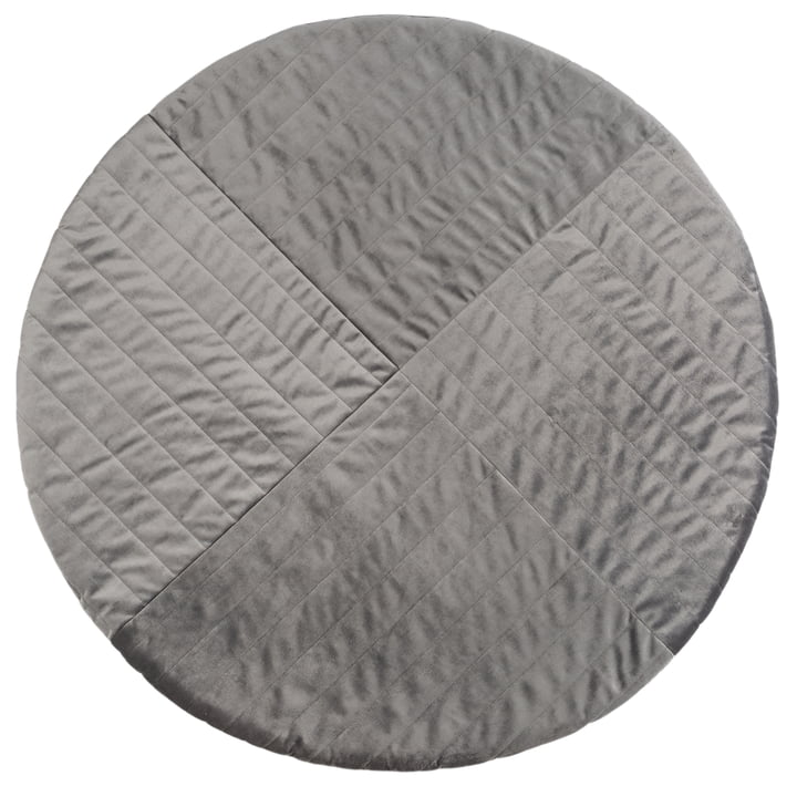 Kilimanjaro Play mat velvet by Nobodinoz in the colour slate grey