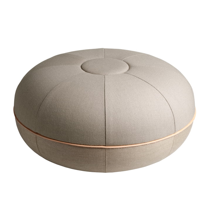 Pouf by Cecilie Manz from Fritz Hansen in the colour light grey