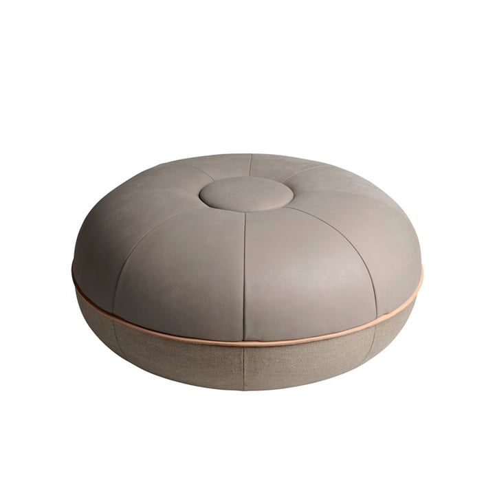 Pouf by Cecilie Manz from Fritz Hansen in the colour light grey