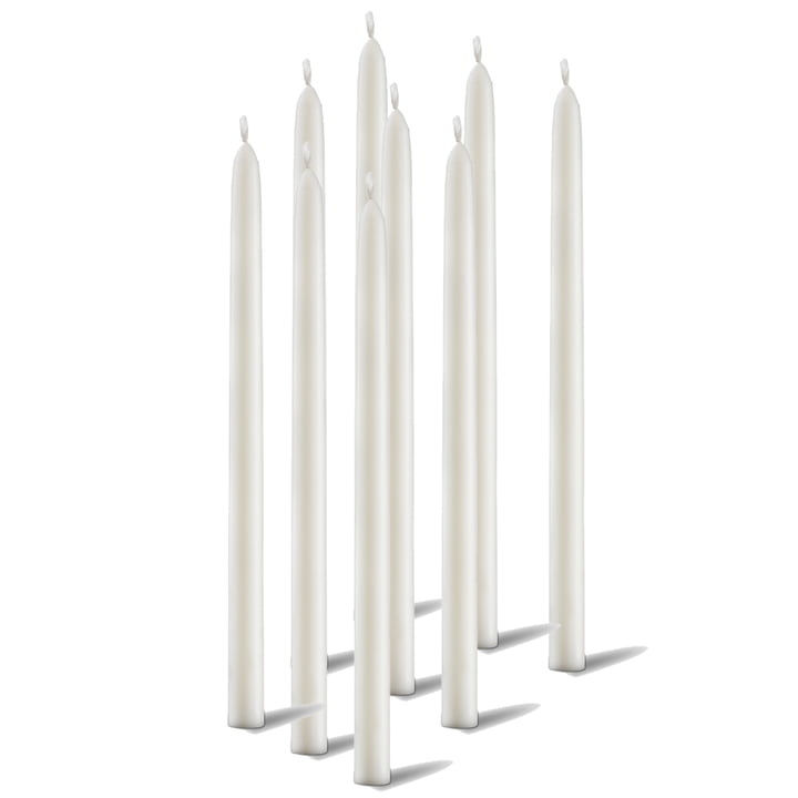 Candles for Kubus Micro from by Lassen in white (9 pieces)