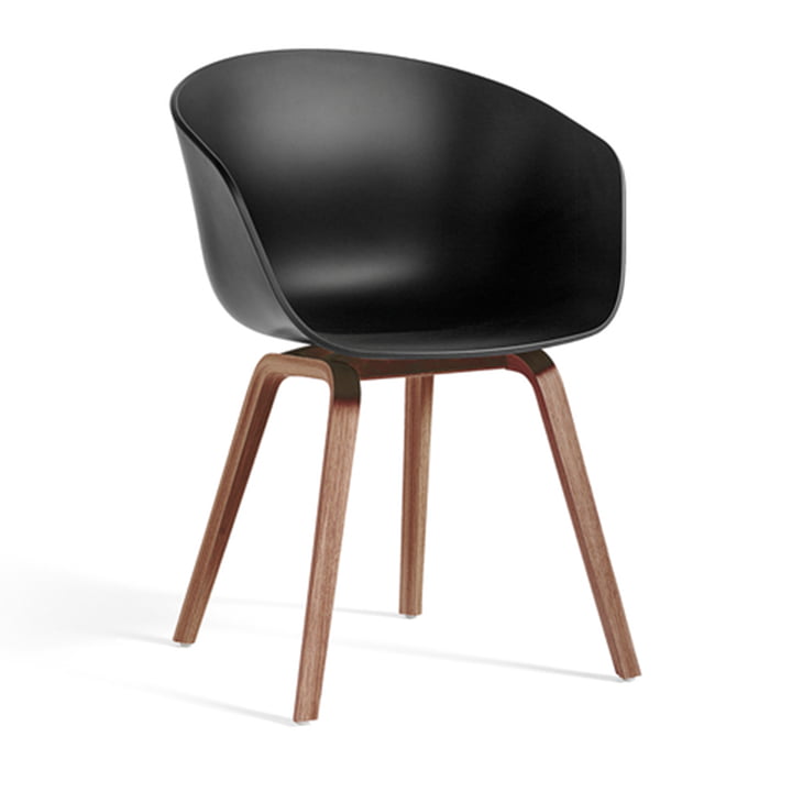 About A Chair AAC 22 ECO from Hay in walnut lacquered / black