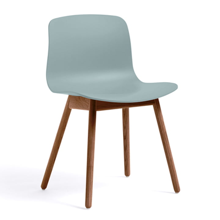 About A Chair AAC 12 from Hay in walnut lacquer / dusty blue