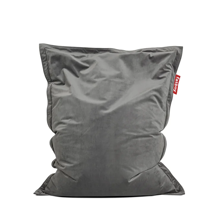 Beanbag Original Slim Velvet recycled from Fatboy in color taupe