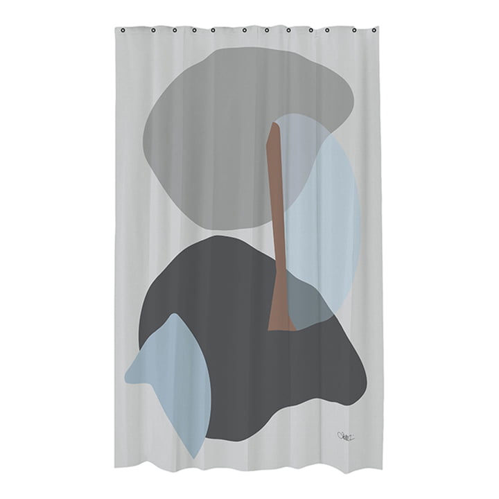Gallery Shower curtain from Mette Ditmer in light grey