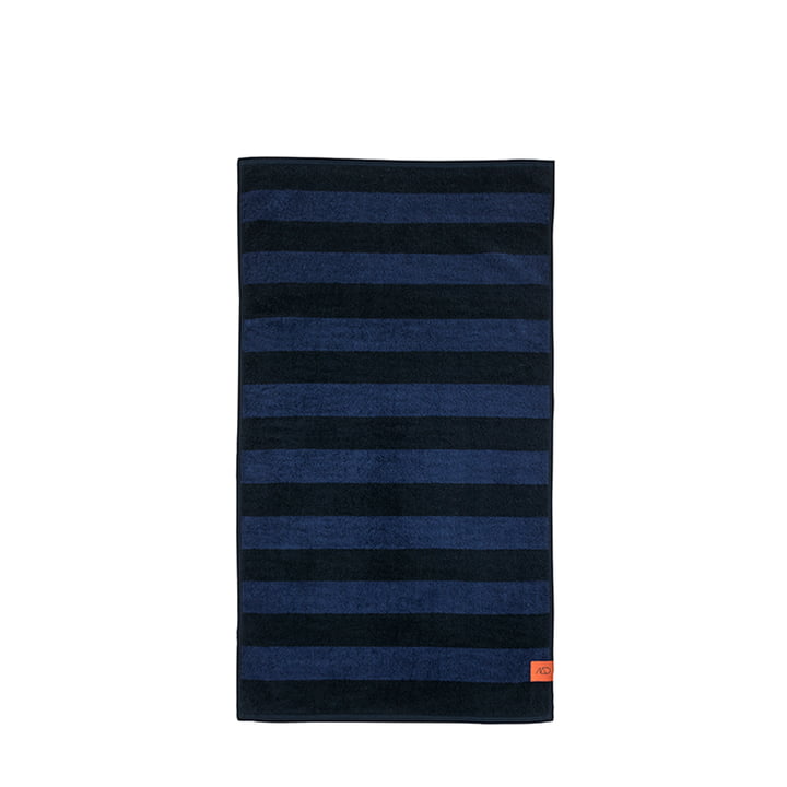 Aros Towel 50 x 90 cm from Mette Ditmer in midnight blue
