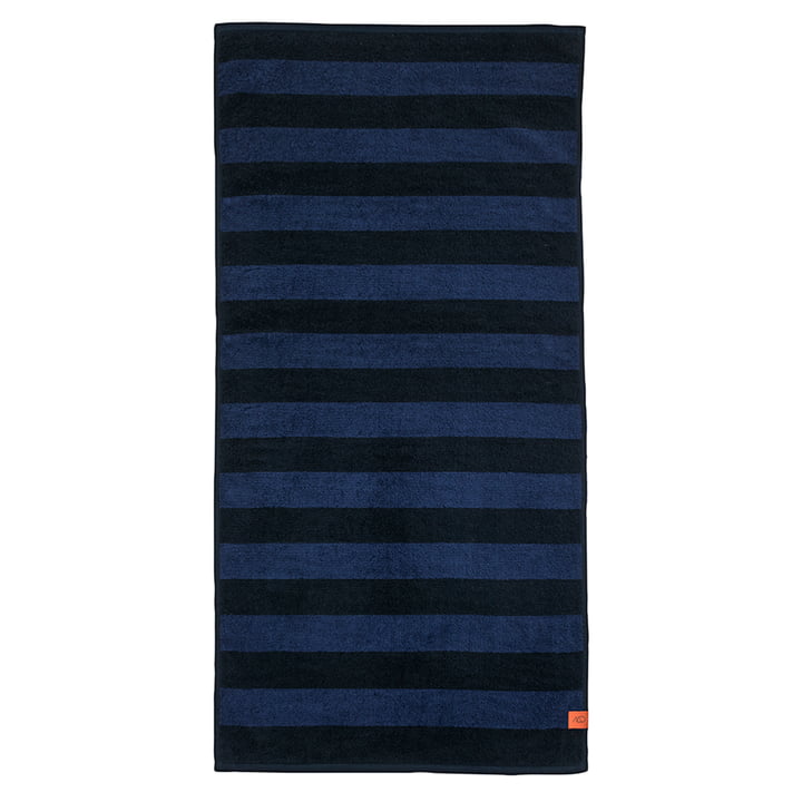 Aros Bath towel 70 x 135 cm from Mette Ditmer in midnight blue