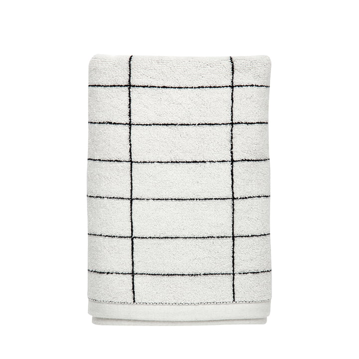 The Tile towel 50 x 100 cm from Mette Ditmer in black / off-white