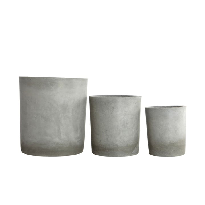 Ave Plant pot from House Doctor in the colour light grey