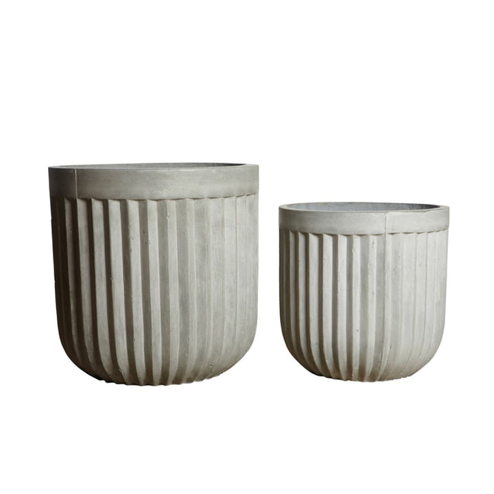 Concrete Plant pot from House Doctor in the colour light grey