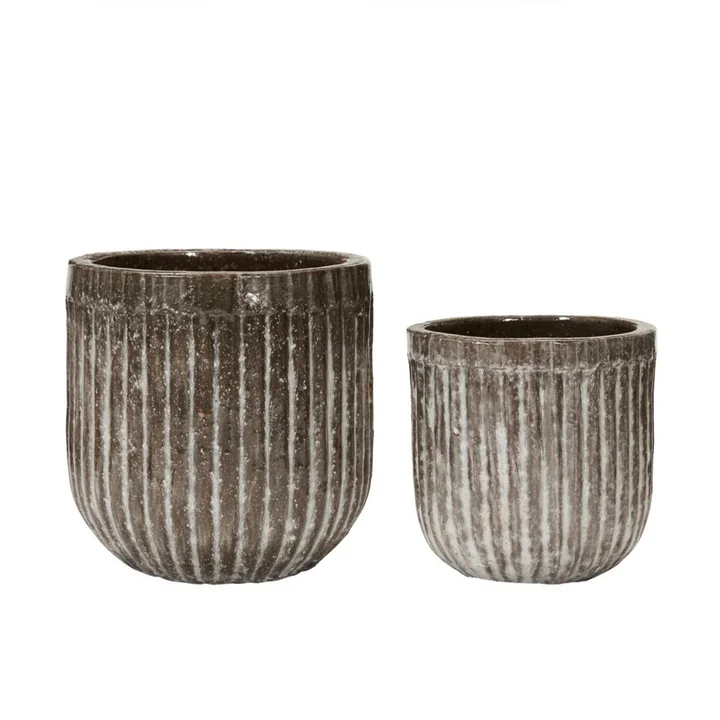 Pharao Plant pot from House Doctor in the color antique brown