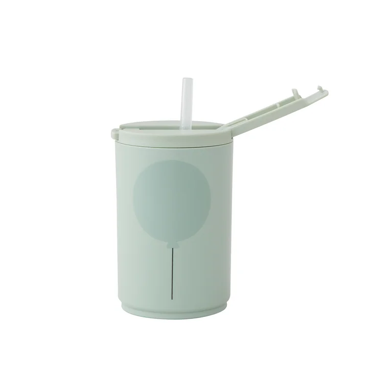Kids life Drinking straw cup 330 ml from Design Letters in light green