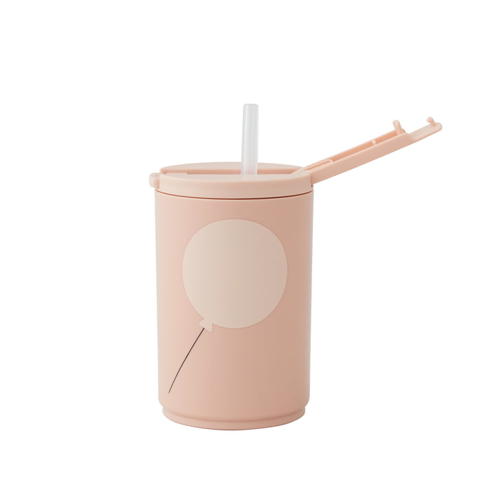 Kids life drinking straw cup 330 ml from Design Letters in nude