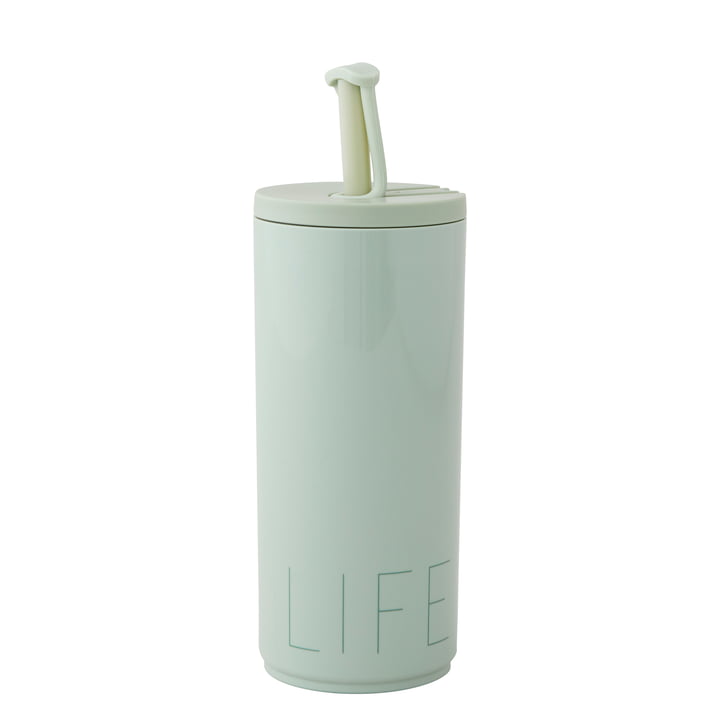 Travel life Drinking straw cup 500 ml from Design Letters in light green