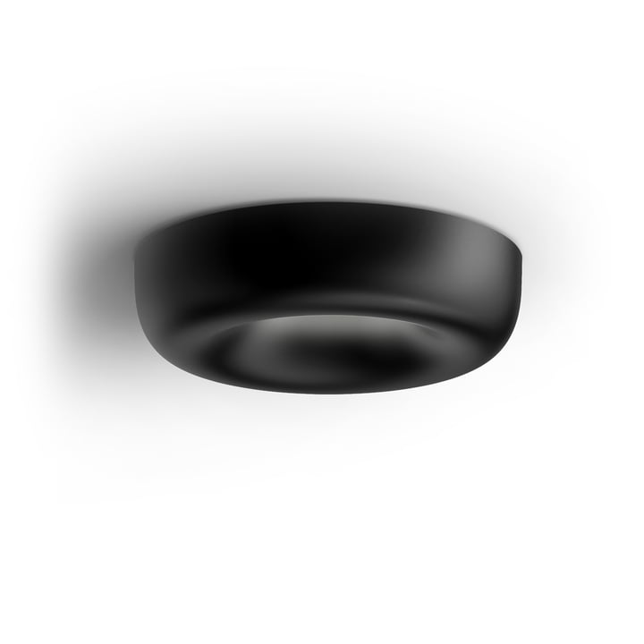 Cavity recessed LED ceiling light L by serien.lighting in black