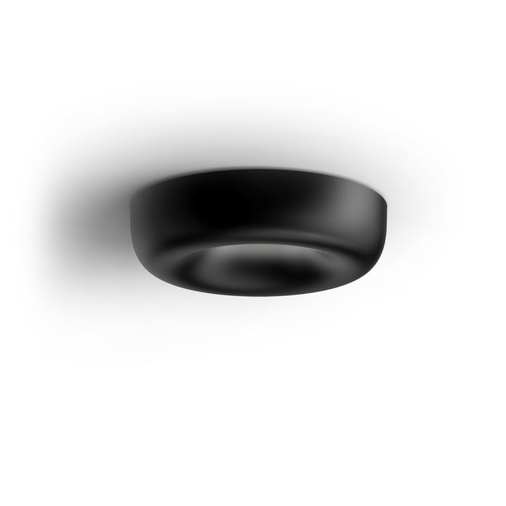 Cavity recessed LED ceiling light S by serien.lighting in black