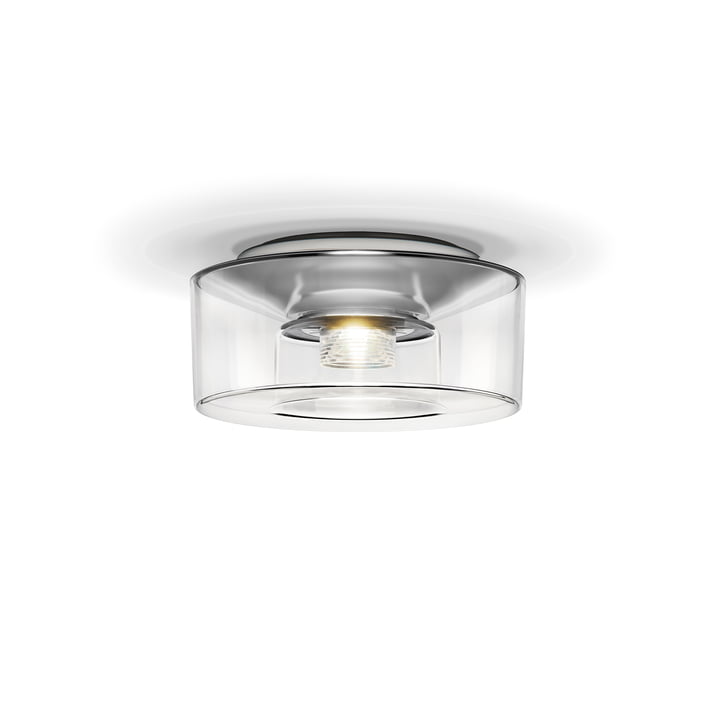 Curling LED ceiling light S by serien.lighting (acrylic glass / clear)