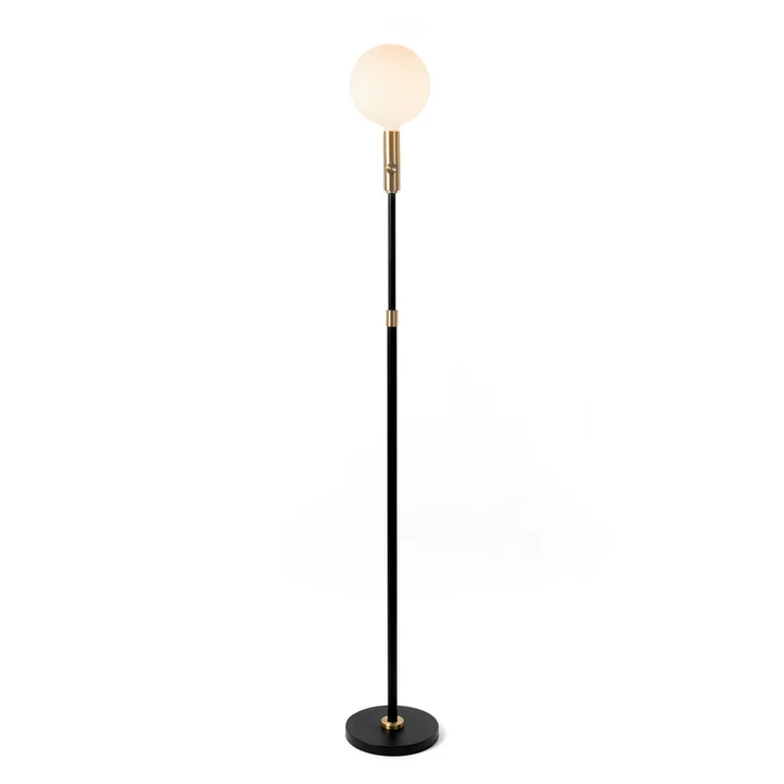 Poise LED floor lamp from Tala in brass
