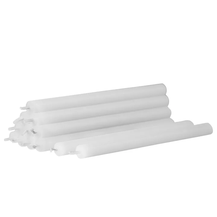 Candles (set of 12) from Stoff Nagel in white