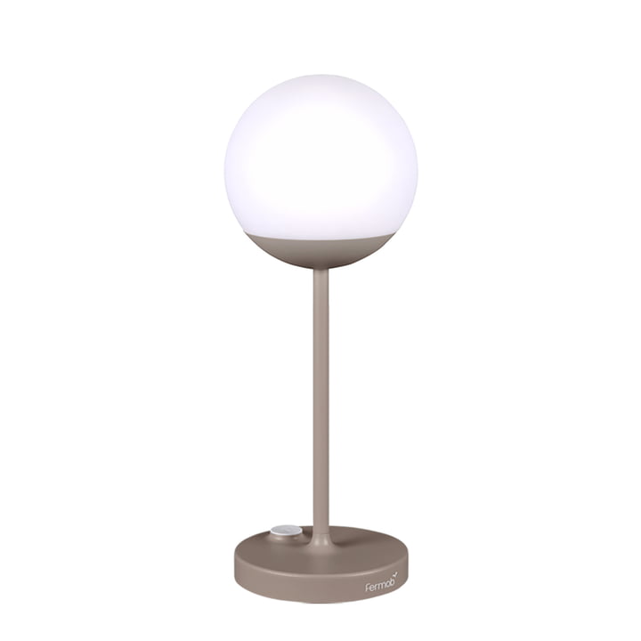The Mooon! Battery LED lamp from Fermob , H 41 cm, nutmeg