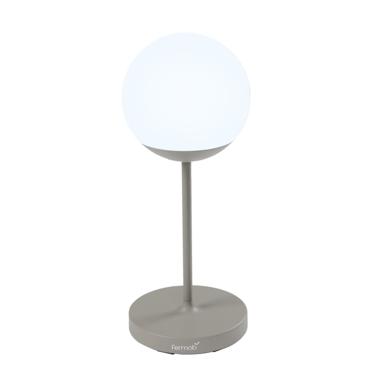 MOOON! Battery LED floor lamp, H 63 cm, nutmeg by Fermob