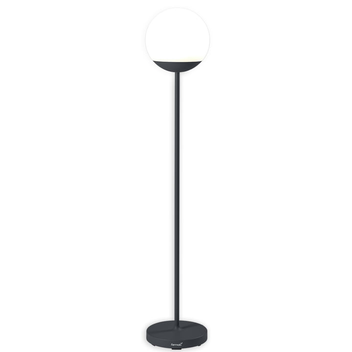The MOOON! Battery LED floor lamp from Fermob , H 134 cm, anthracite
