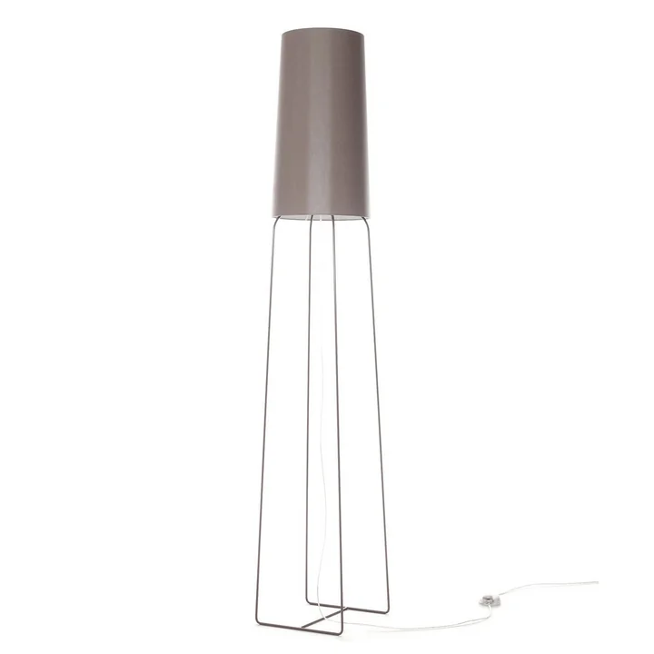 Slimsophie Floor lamp with LED dimmer from frauMaier in taupe (RAL 7006)