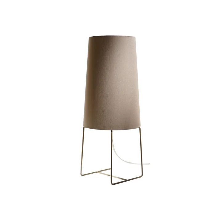Mini Sophie table lamp with LED dimmer by frauMaier in taupe