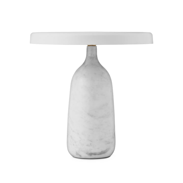 Eddy LED Table Lamp by Normann Copenhagen in White Marble