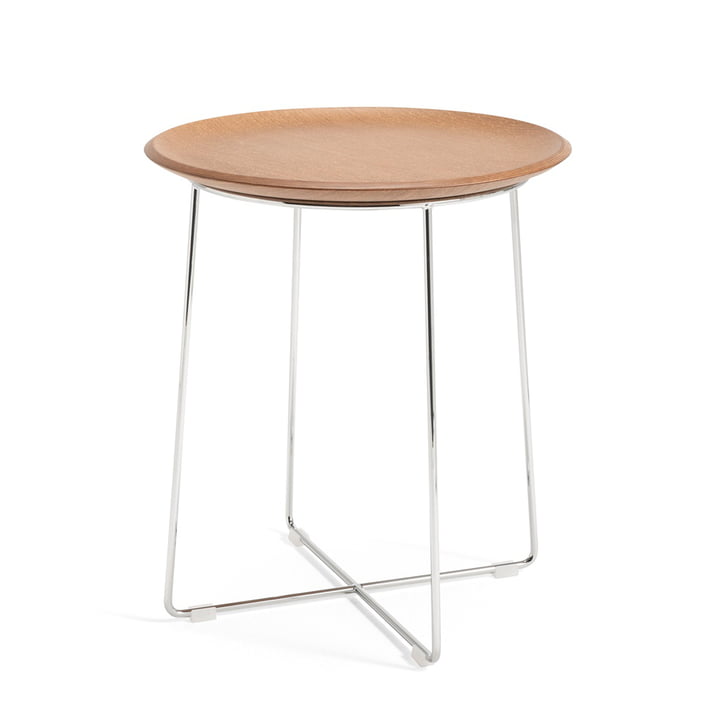 Al Wood Coffeetable from Kartell in chrome / light beech