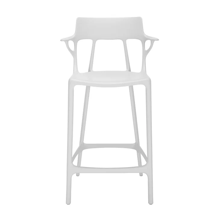 AI Bar stool recycled SH 65 cm from Kartell in white