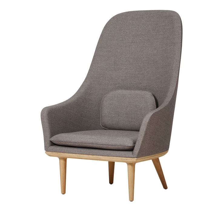 Lunar Highback Armchair from Stellar Works in the finish natural oak / grey