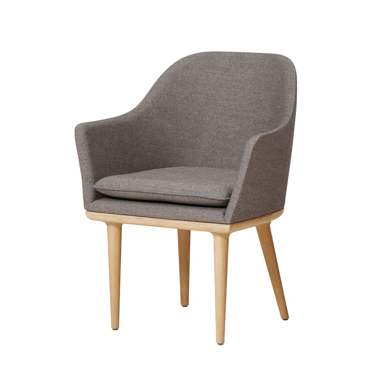 Lunar Dining Chair Small from Stellar Works in the version oak nature / grey