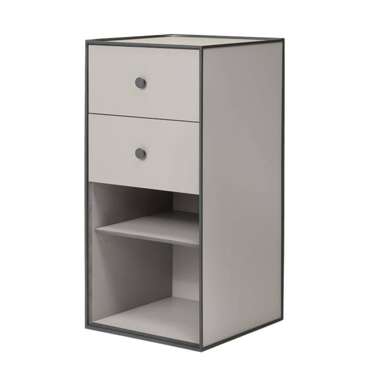 Frame Shelf module 70 incl. drawer from Audo in sand