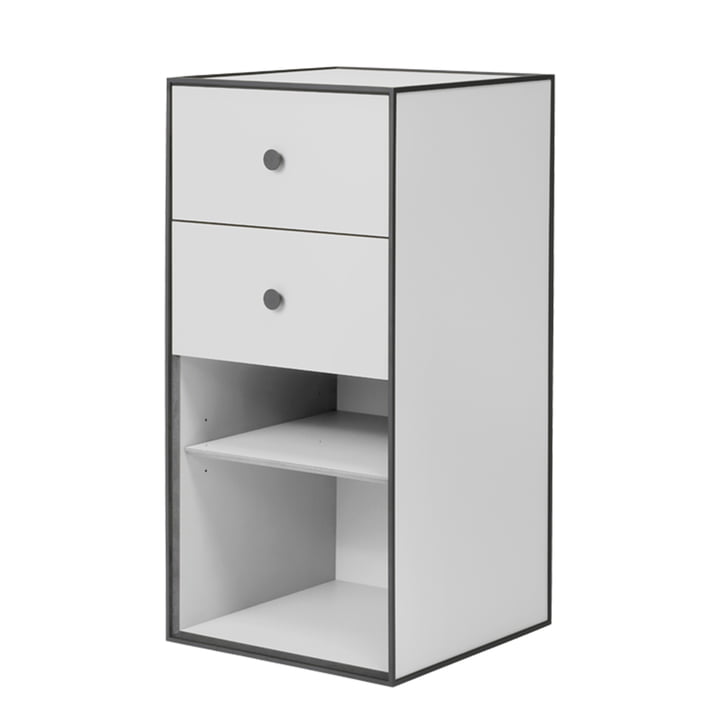 Frame Shelf module 70 incl. drawer from Audo in light gray